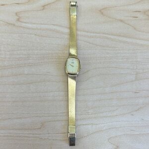 Rare Vintage 1970’s Gold Seiko Quartz Women’s Watch with Diamond Accent